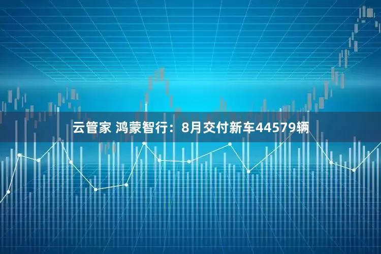 云管家 鸿蒙智行：8月交付新车44579辆